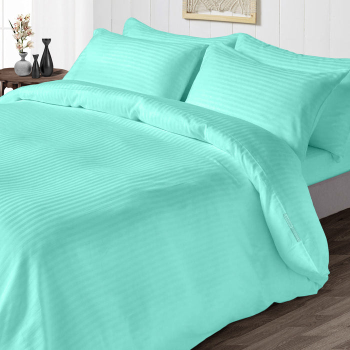 Aqua Blue Stripe Duvet Covers