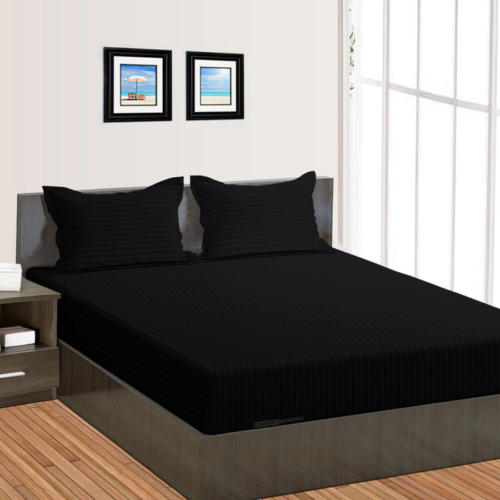 Black Stripe Fitted Sheets