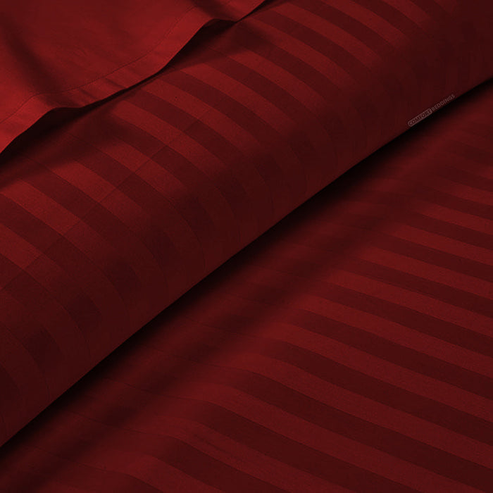 Burgundy Stripe Duvet Covers