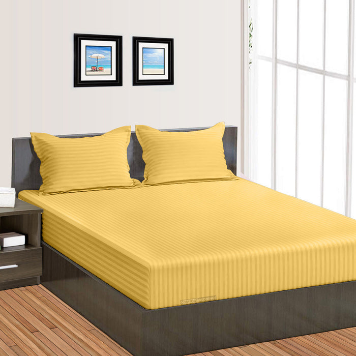Golden Stripe Fitted Sheet