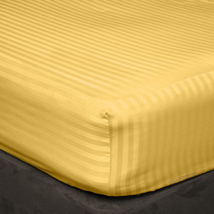 Golden Stripe Fitted Sheet