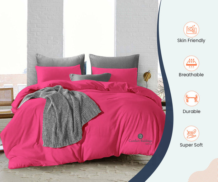 Hot Pink Duvet Cover