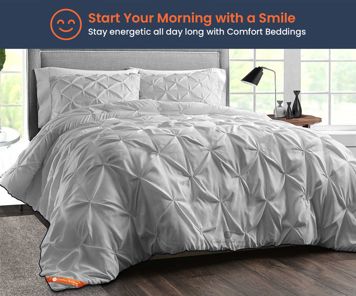 Light Grey Pinch Comforter