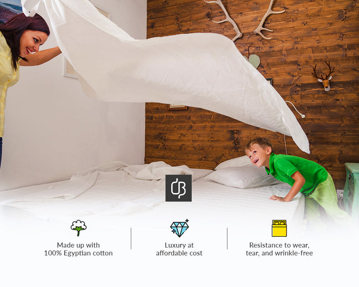 LUXURY PARROT GREEN FLAT SHEETS