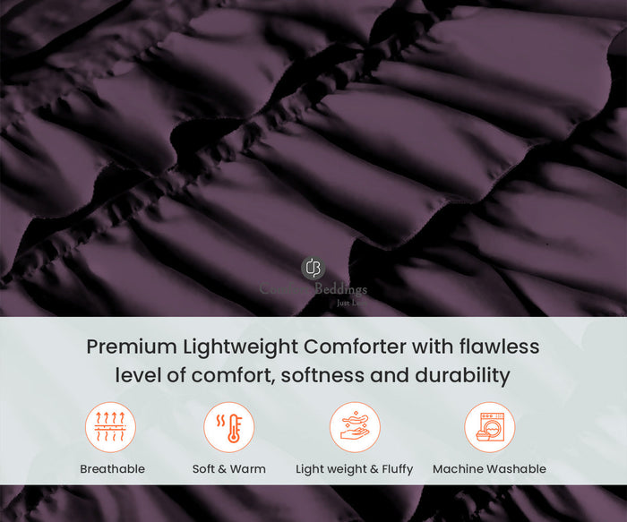 Plum Ruffle Comforter