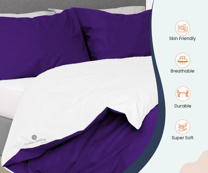 Purple Reversible Duvet Covers
