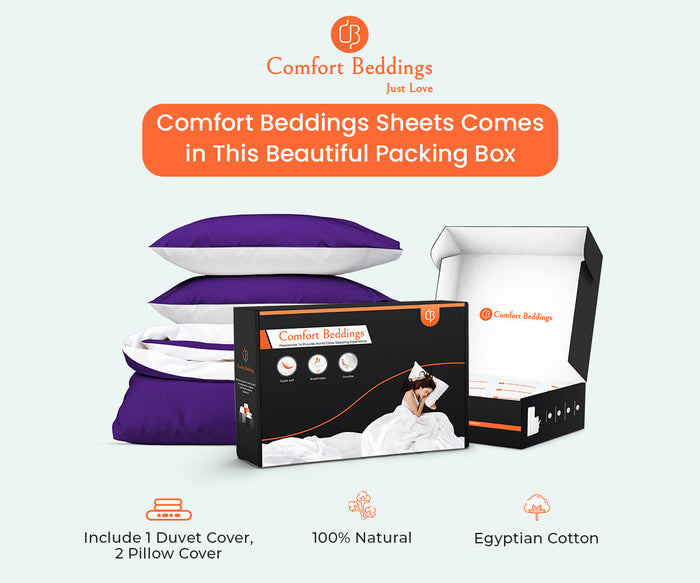 Purple Reversible Duvet Covers
