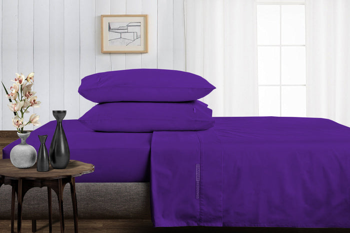 Purple Split King Sheets Set