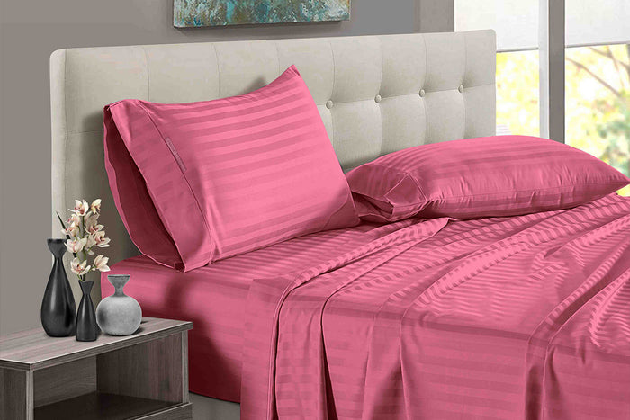 Roseberry Stripe Split King Sheets