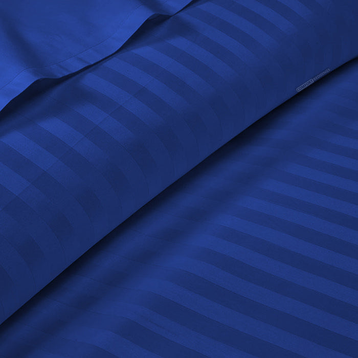 Royal Blue Stripe Fitted Sheets