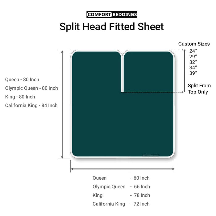 Split Head Fitted Sheet