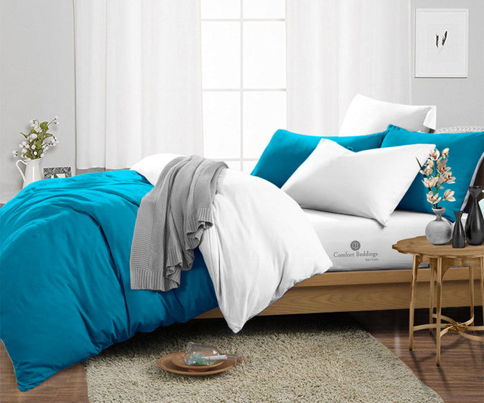 Turquoise Reversible Duvet Covers