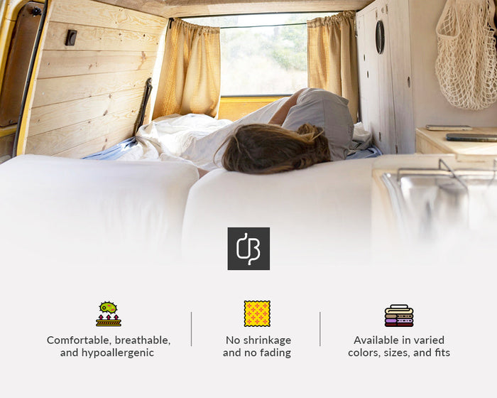 Luxury Wine RV Sheets Set 100% Egyptian Cotton