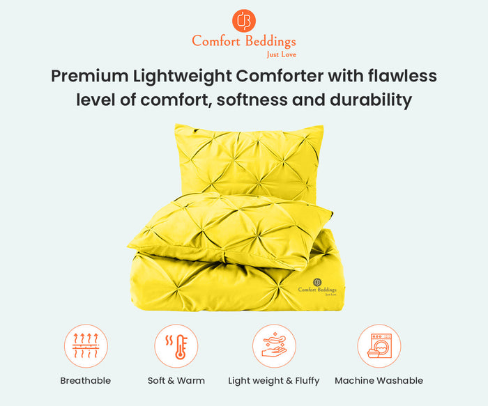 Yellow Pinch Comforter