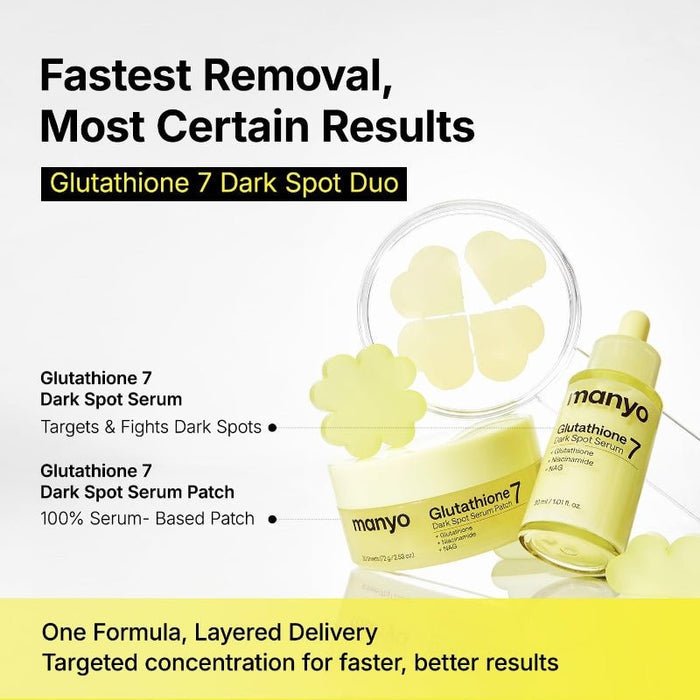 Manyo Glutathione 7 Dark Spot Serum Patch (30 Patches) لاصقة سيروم مانيو جلوتاثيون 7 للبقع الداكنة - Princess Cosmetics Qatar
