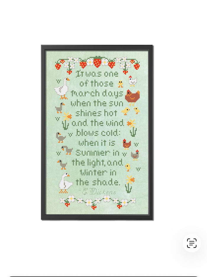 March Days Cross Stitch Pattern