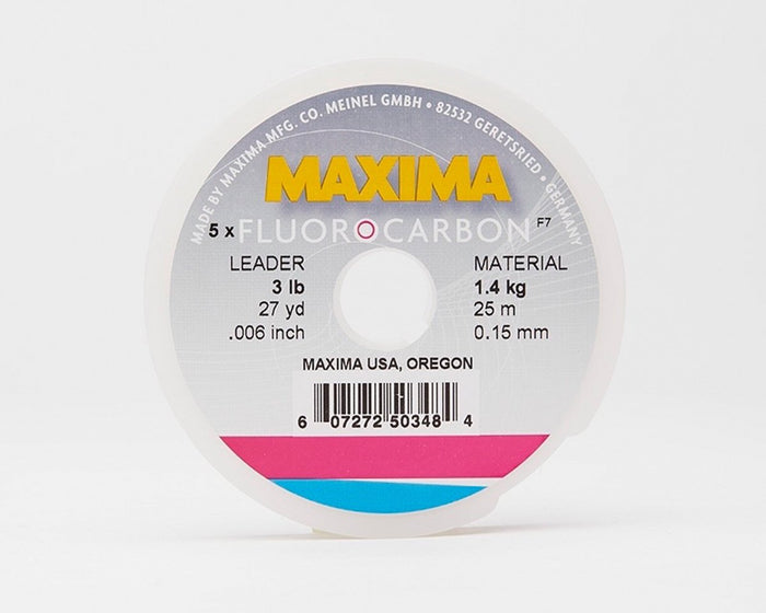 Maxima Fluorocarbon Fishing Line - Leader Wheel - Spawn Fly Fish - Maxima