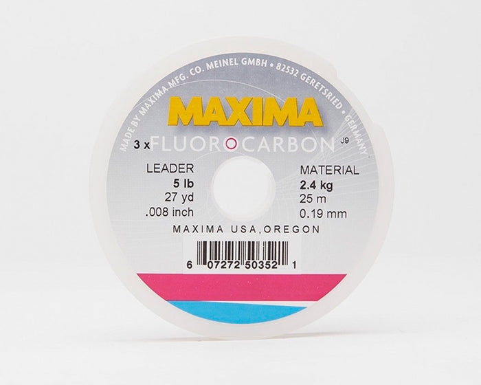 Maxima Fluorocarbon Fishing Line - Leader Wheel - Spawn Fly Fish - Maxima