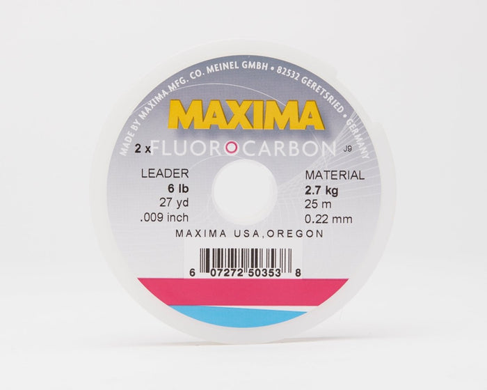 Maxima Fluorocarbon Fishing Line - Leader Wheel - Spawn Fly Fish - Maxima