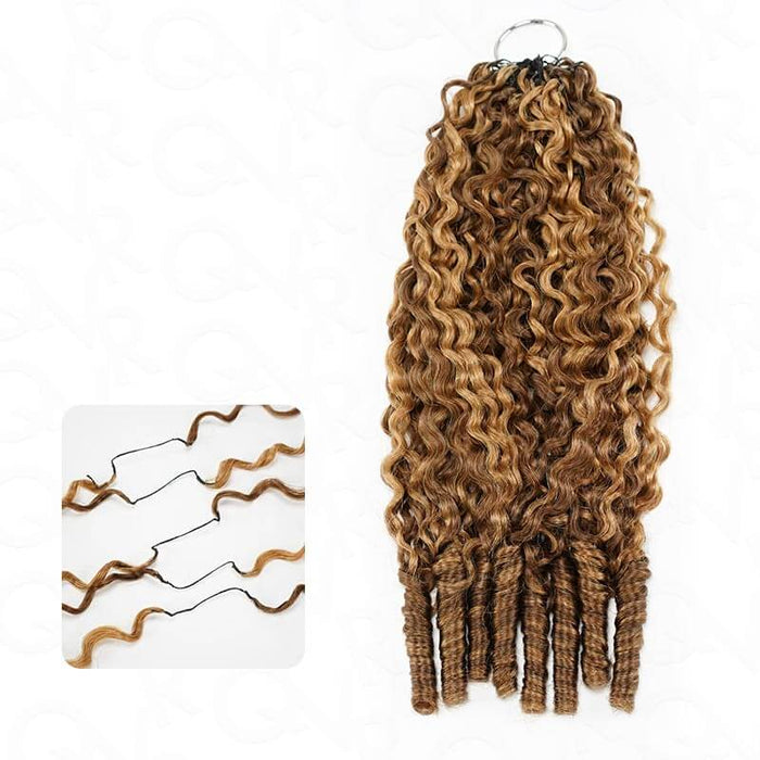 qvr seamless highlighted crochet braids, human hair extensions