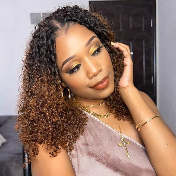 T1B/30-small kinky curly-18''-5 packs crochet hair