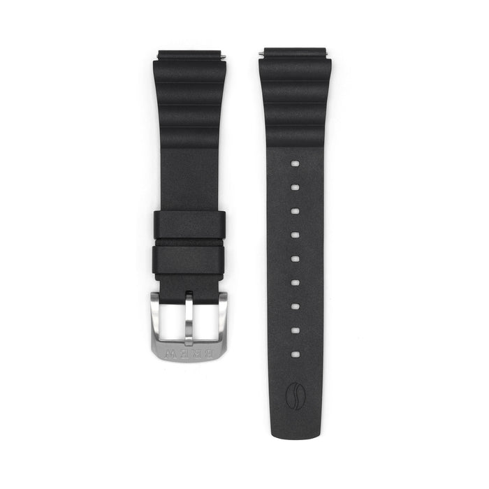 Metric Lite - Rubber Strap in Black 18.00mm