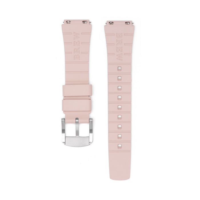 Metric Lite - Rubber Strap in Rose 18.00mm