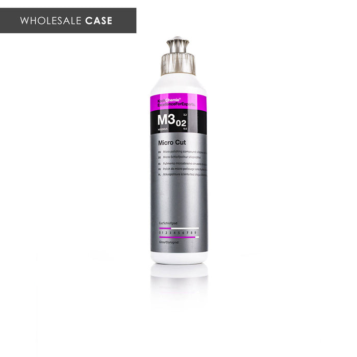 Koch-Chemie Micro Cut 250ml front view with the text "Wholesale Case" on a white background.
