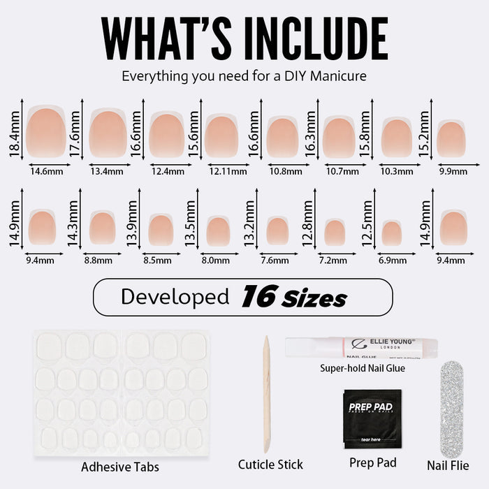Micro French Tip | Short Square | SALON PRESS™