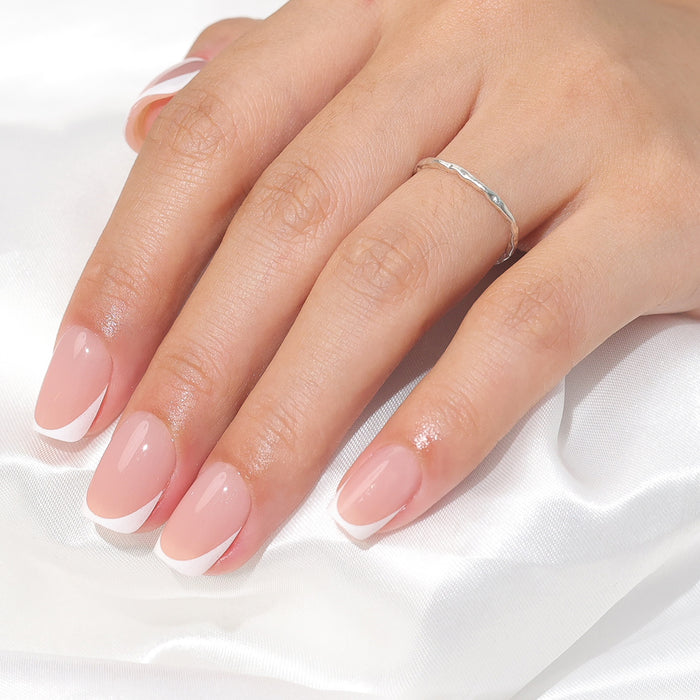 Micro French Tip | Short Square | SALON PRESS™