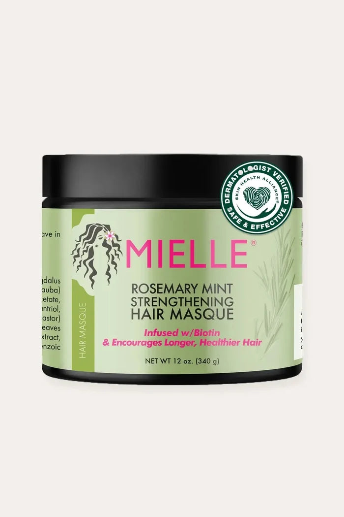 MIELLE ROSEMARY MINT STRENGTHENING HAIR MASQUE 12oz MIELLE ORGANICS