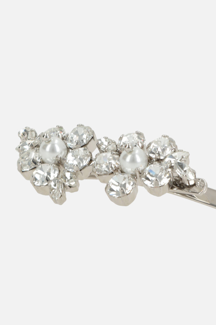 mini Hellebore Flower hair clip