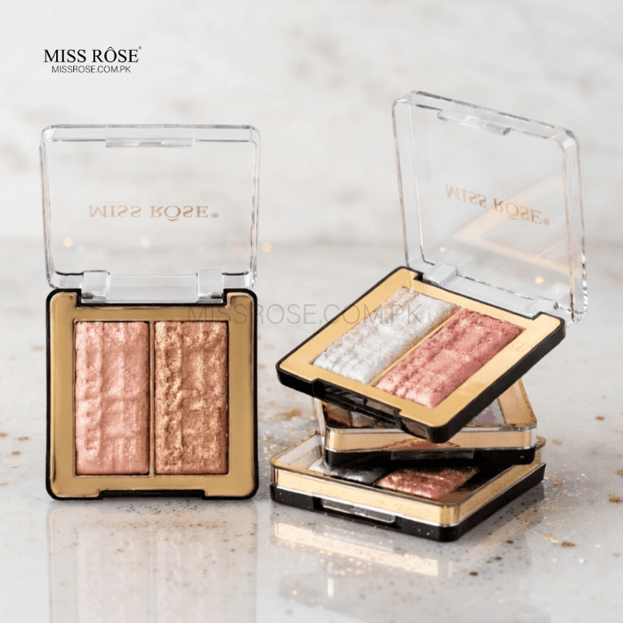 Miss Rose 2 in 1 Highlighter Palette - Miss Rose Com Pk