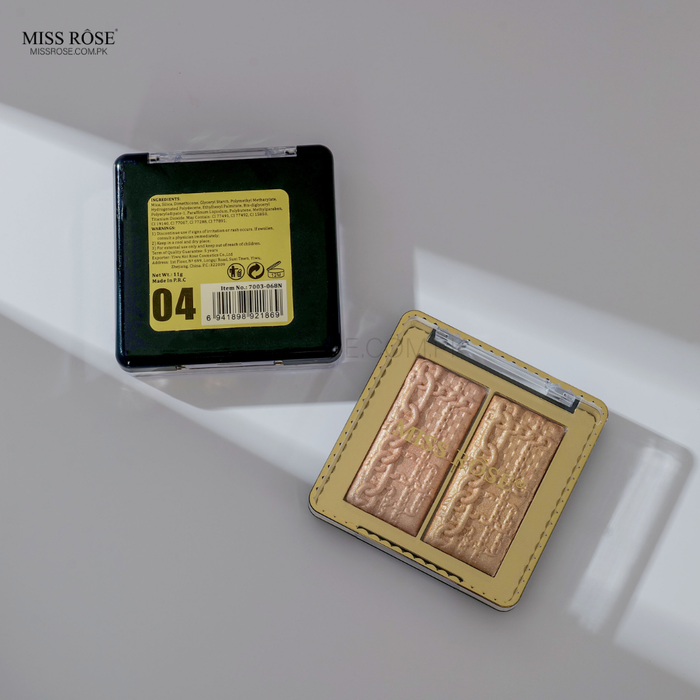 Miss Rose 2 in 1 Highlighter Palette | Miss Rose Com Pk | Official Store In Pakistan | 100% Authentic Makeup Products
