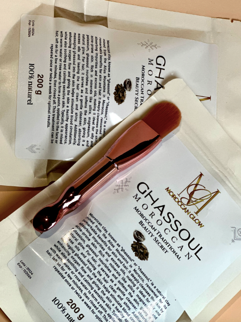 Moroccan Ghassoul Clay Facial Mask for Deep Cleansing & Detox