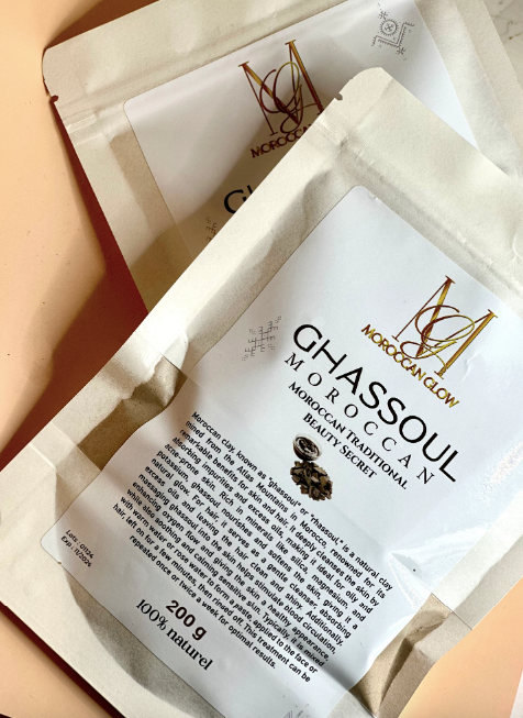 Moroccan Ghassoul Clay Facial Mask for Deep Cleansing & Detox