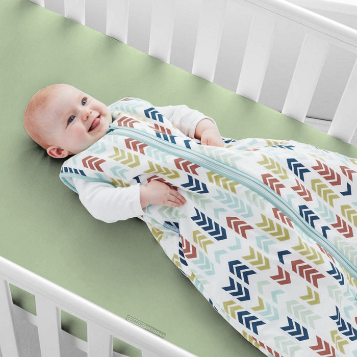 Moss Fitted Crib Sheet