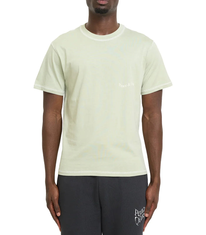 Museum of Peace & Quiet Wordmark Reverse Stitched T-Shirt Sage