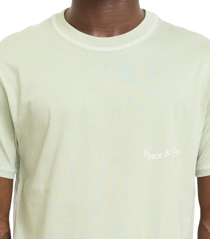 Museum of Peace & Quiet Wordmark Reverse Stitched T-Shirt Sage