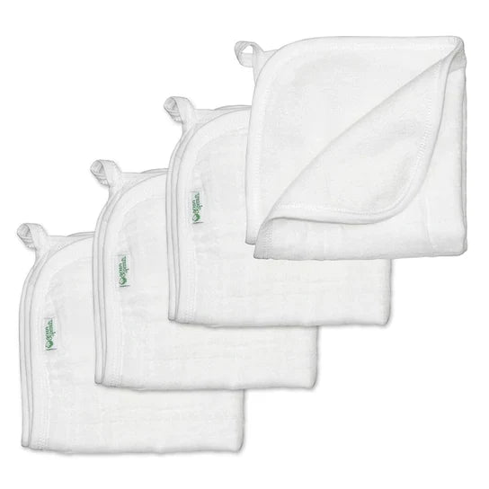 Muslin Washcloths-4pk.