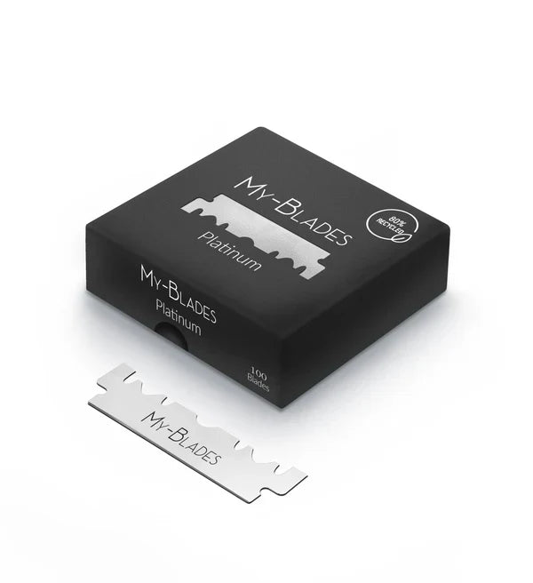 MY BLADES HALF RAZOR BLADES 100PIECES - PLATINUM