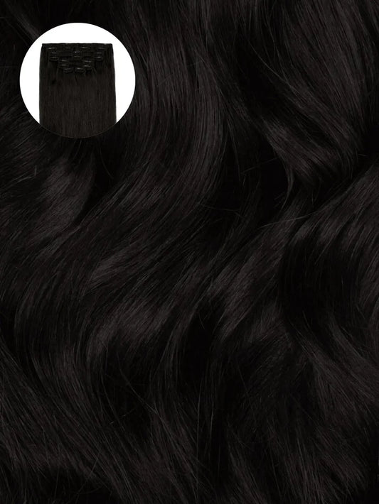 Natural Black (1A) Seamless Clip-Ins