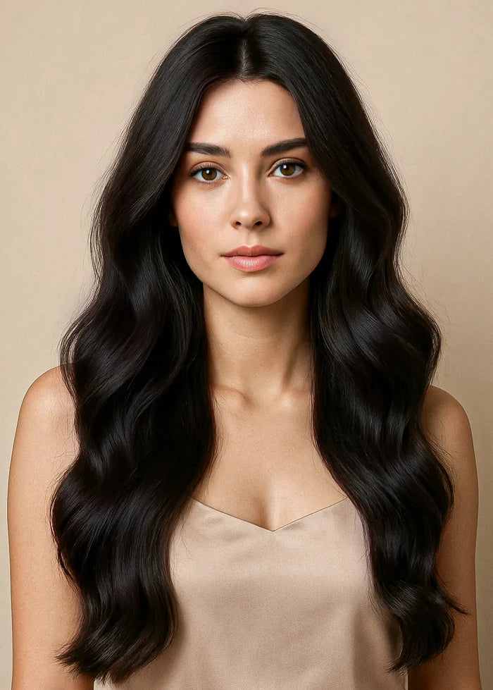 Natural Black (1A) Seamless Clip-Ins