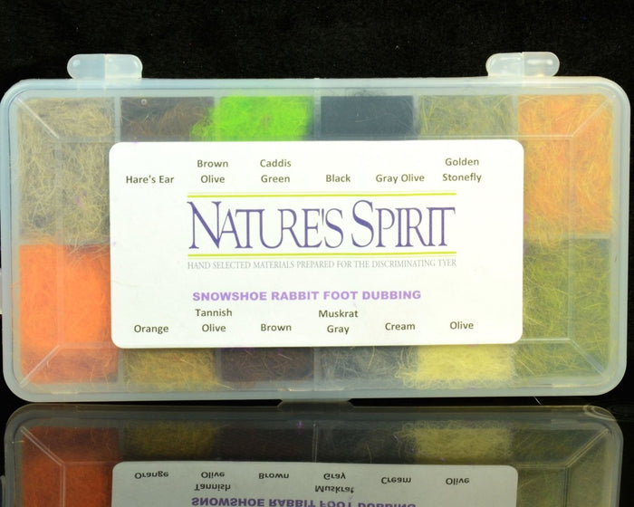 Nature's Spirit Snowshoe Rabbit Foot Dubbing Dispenser - Spawn Fly Fish - Nature's Spirit