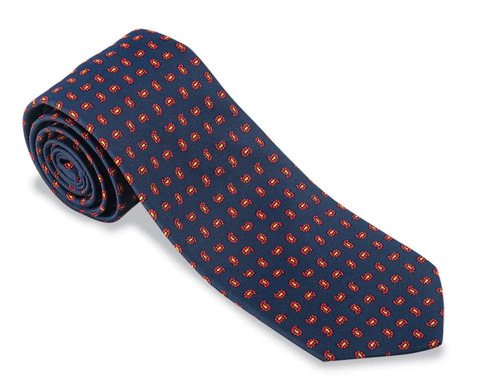 Navy Cedar Pine Tie