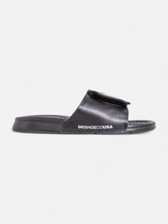 Ojota Dc Lynx Slide Adjust Negro Blanco