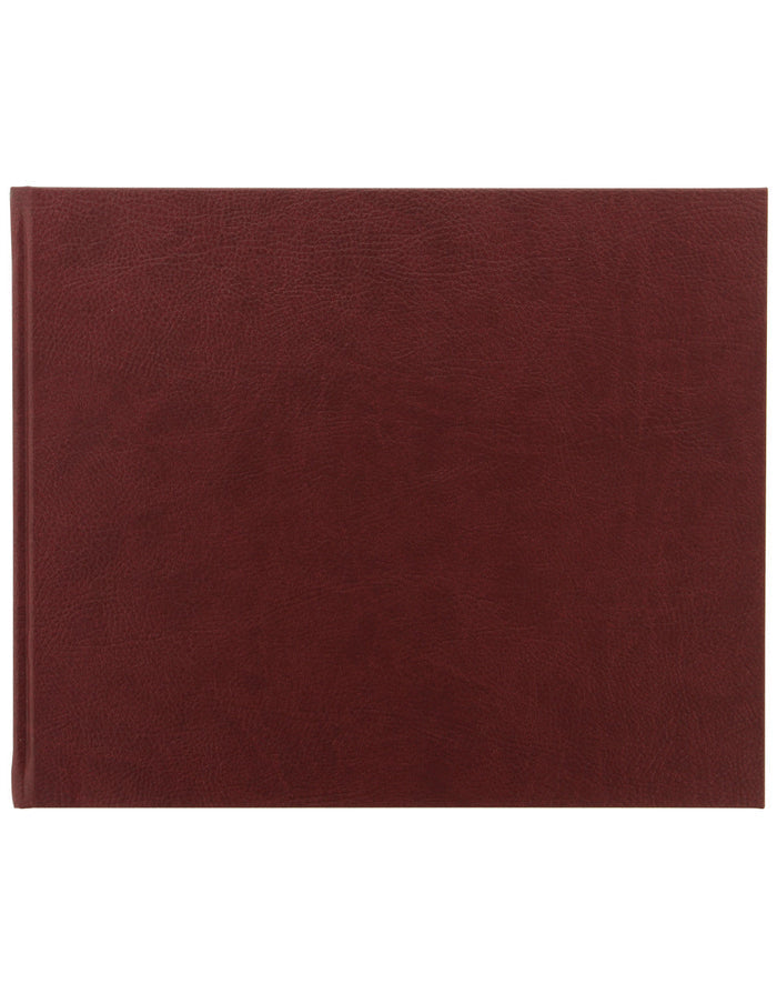Origins Quarto Landscape Plain Guest Book Chocolate Brown#color_chocolate
