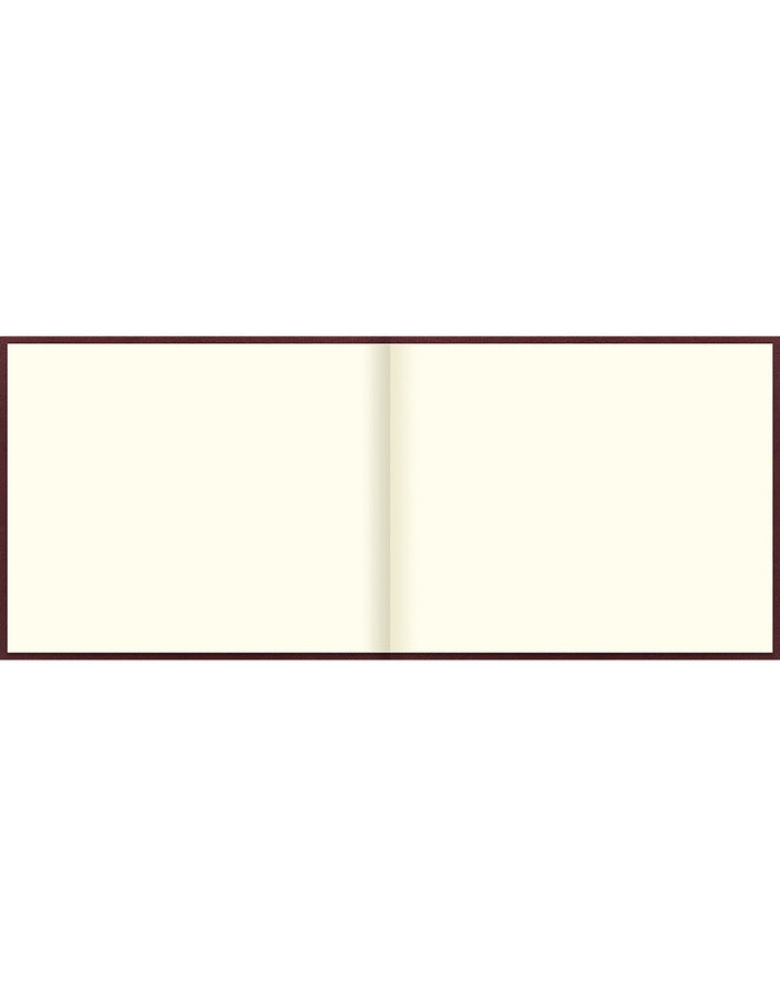 Origins Quarto Landscape Plain Guest Book Chocolate Brown#color_chocolate