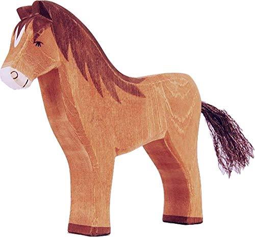 Ostheimer Horse Brown - wood, natural Wooden Figures for open-ended play - Title: Default Title