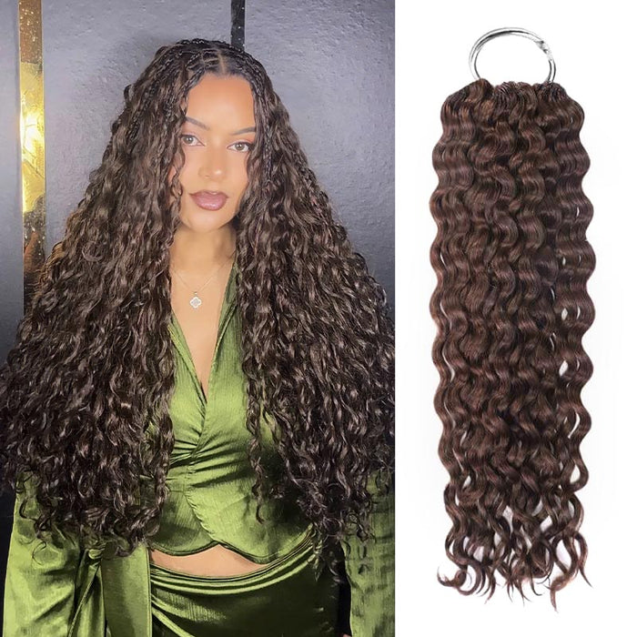 P3G5|Dark Brown Water Wave Miracle Knots Human Hair